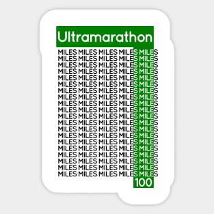 ULTRAMARATHON 100 miles | Smile Sticker